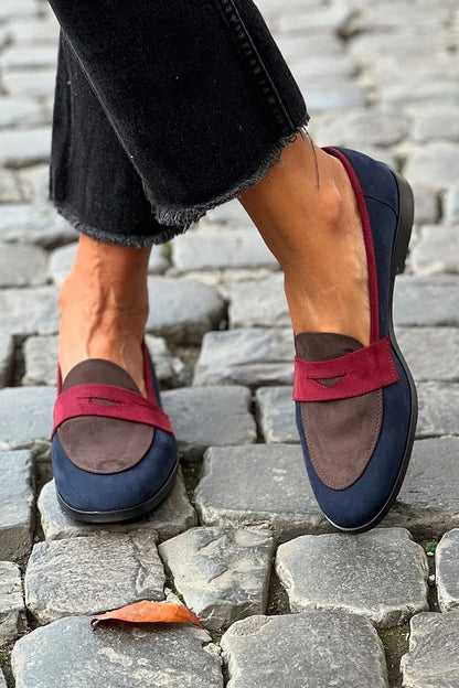 Silvia | Zweifarbige elegante Mokassin