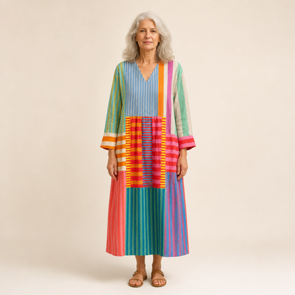 Alix - Flatterndes bedrucktes Sommerkleid