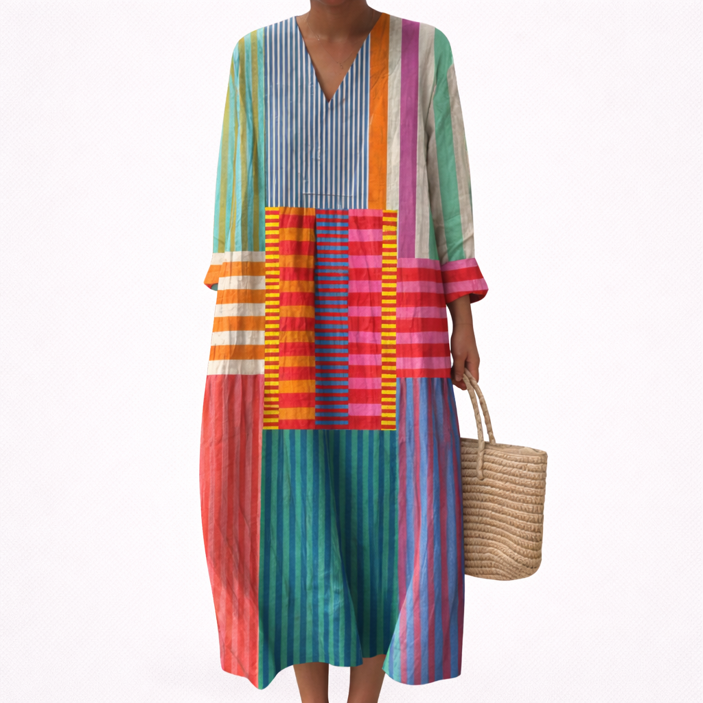 Alix - Flatterndes bedrucktes Sommerkleid