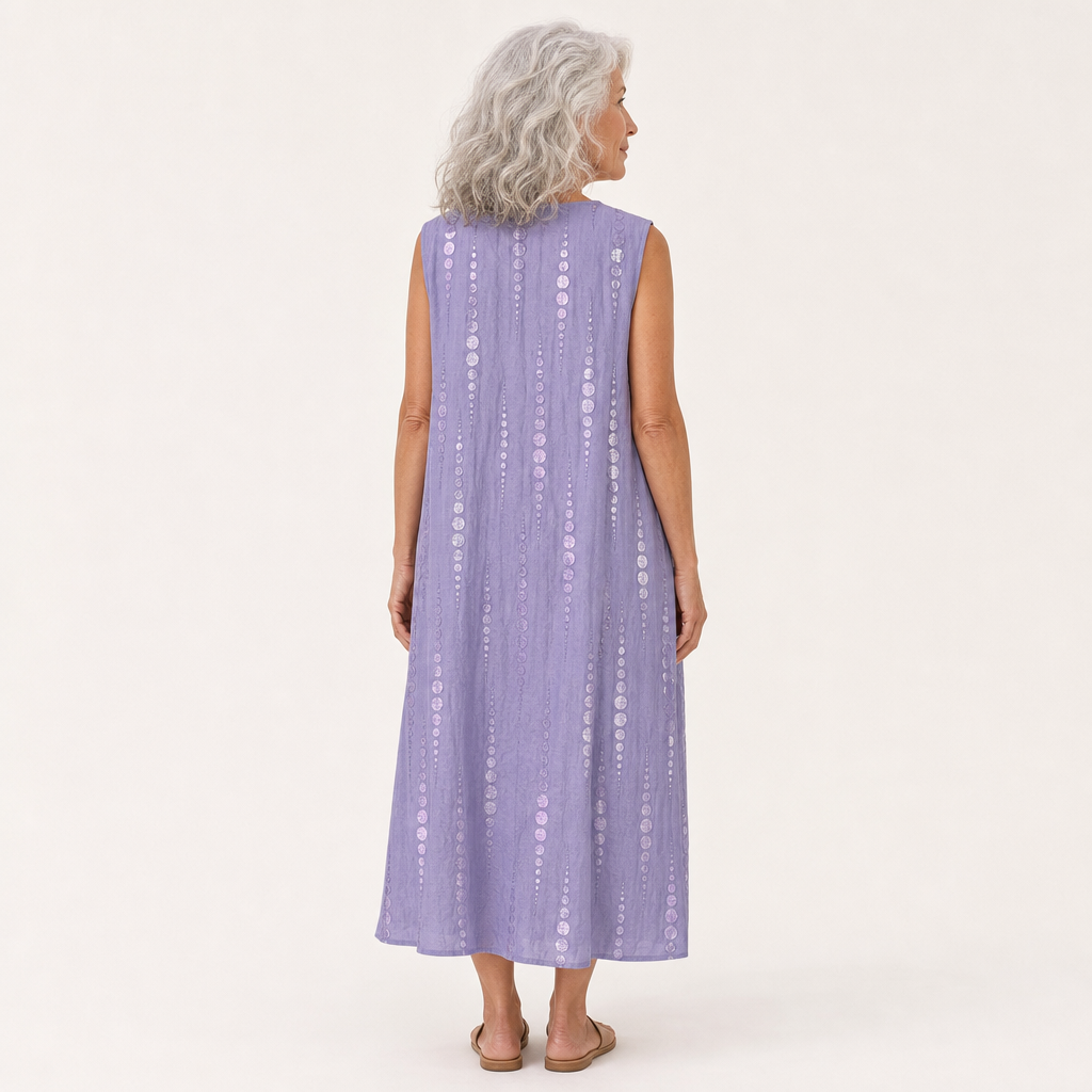 Axelle - Bequemes Sommerkleid ohne Ärmel
