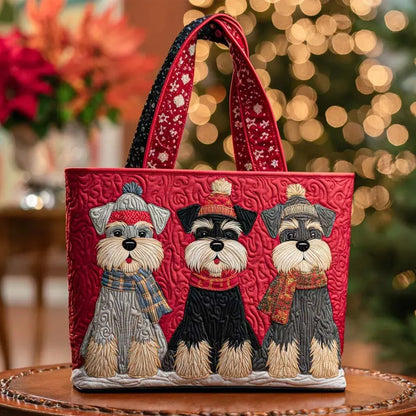Handgefertigte Tasche | Trio von Schnauzern