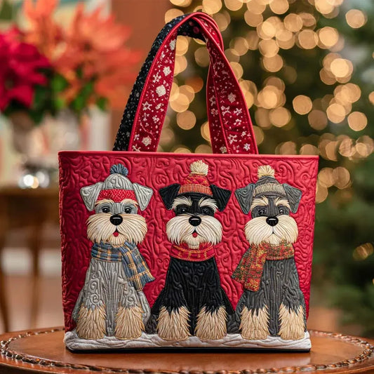 Handgefertigte Tasche | Trio von Schnauzern