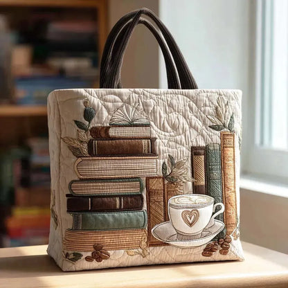 Handgefertigte Tasche | Kaffee und Kapitel