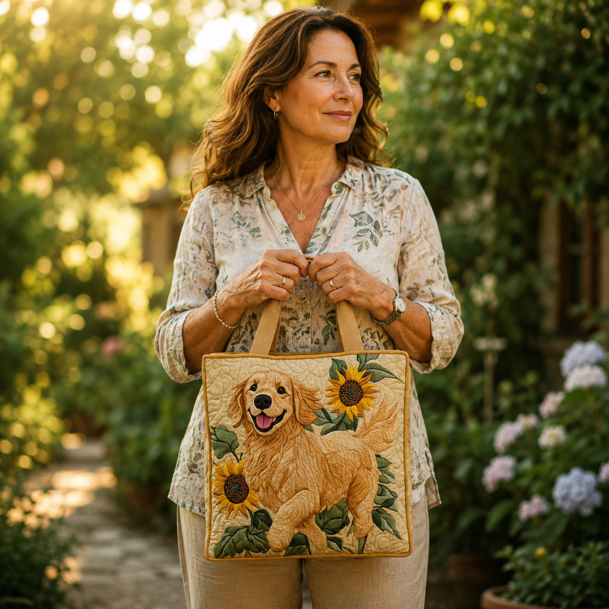 Handgefertigte Tasche | Golden Retriever