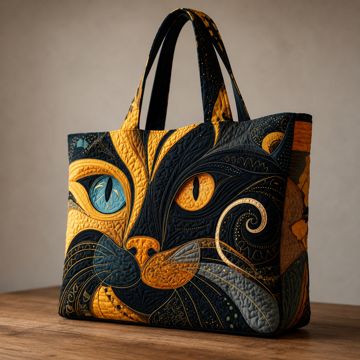 Handgefertigte Tasche | Mysteriöse Katze