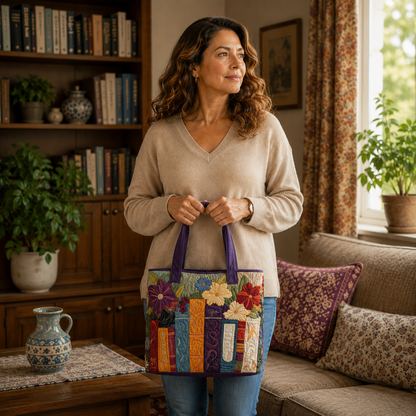 Handgefertigte Tasche | Bücherliebhaber