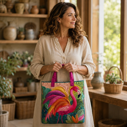 Handgefertigte Tasche | Flamenco Regenbogen