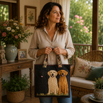 Handgefertigte Tasche | Drei Labrador Retriever