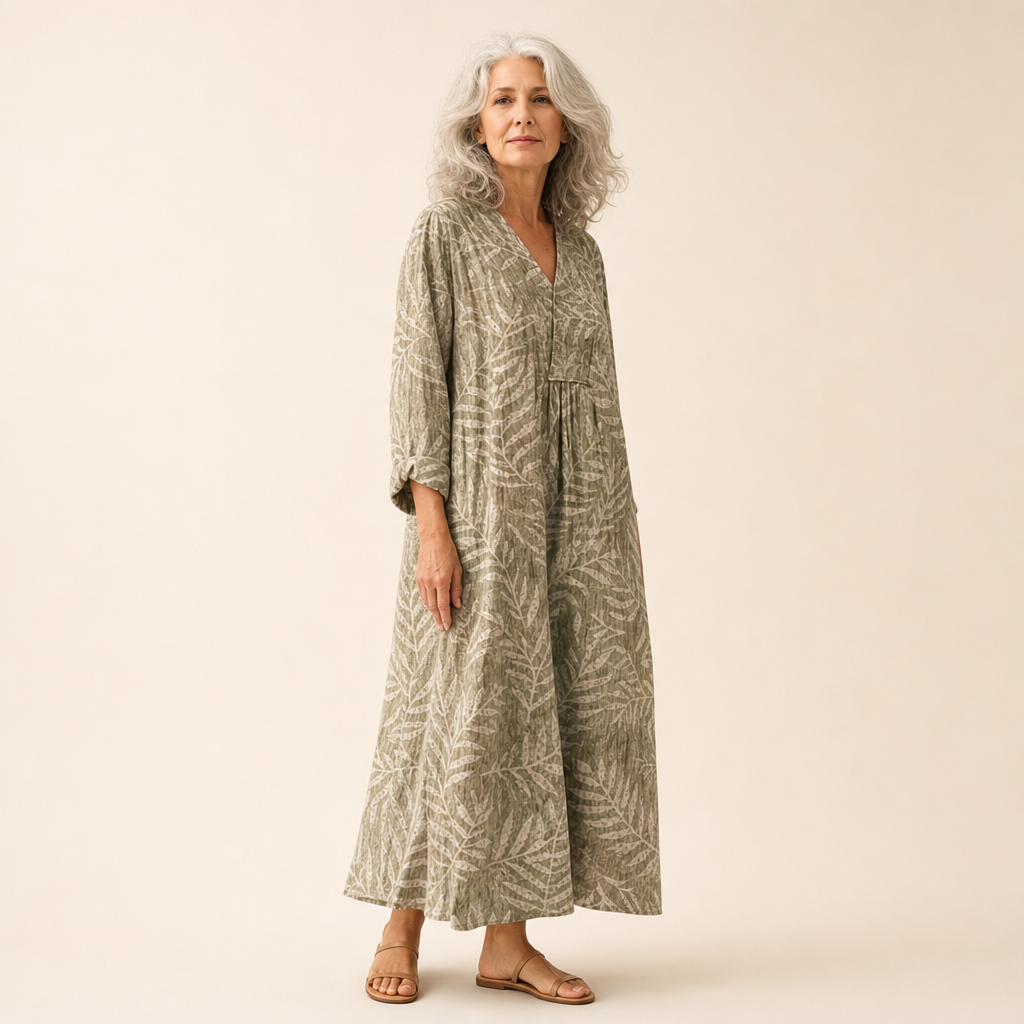 Camille - Flatterndes bedrucktes Sommerkleid