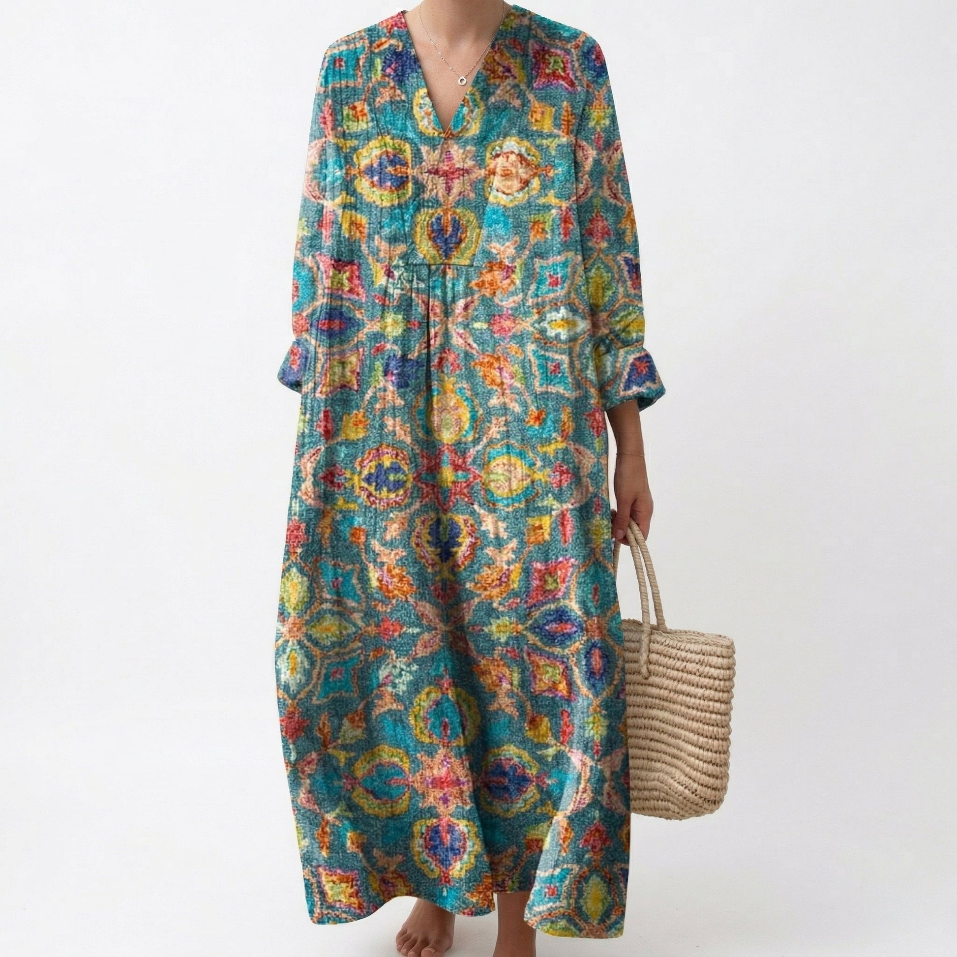 Capucine - Flatterndes bedrucktes Sommerkleid