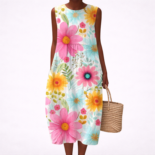 Manon - Bequeme Sommerkleid ohne Ärmel