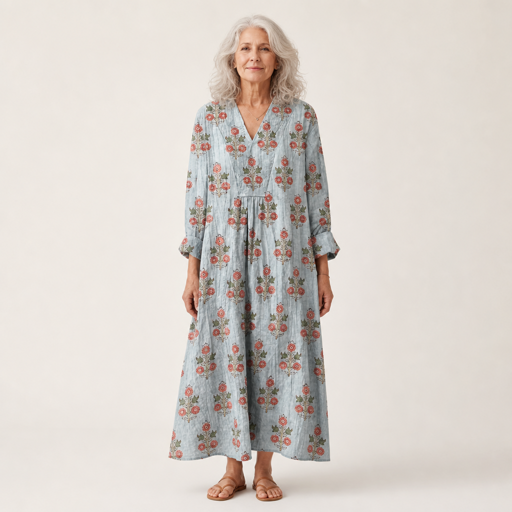 Chloé - Flatterndes bedrucktes Sommerkleid
