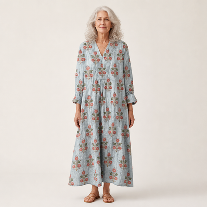 Chloé - Flatterndes bedrucktes Sommerkleid