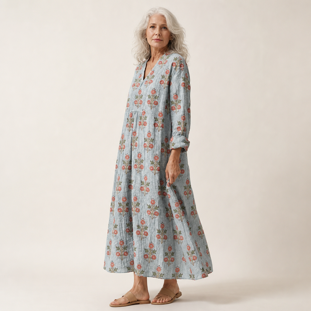 Chloé - Flatterndes bedrucktes Sommerkleid
