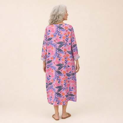 Clémence - Flatterndes bedrucktes Sommerkleid