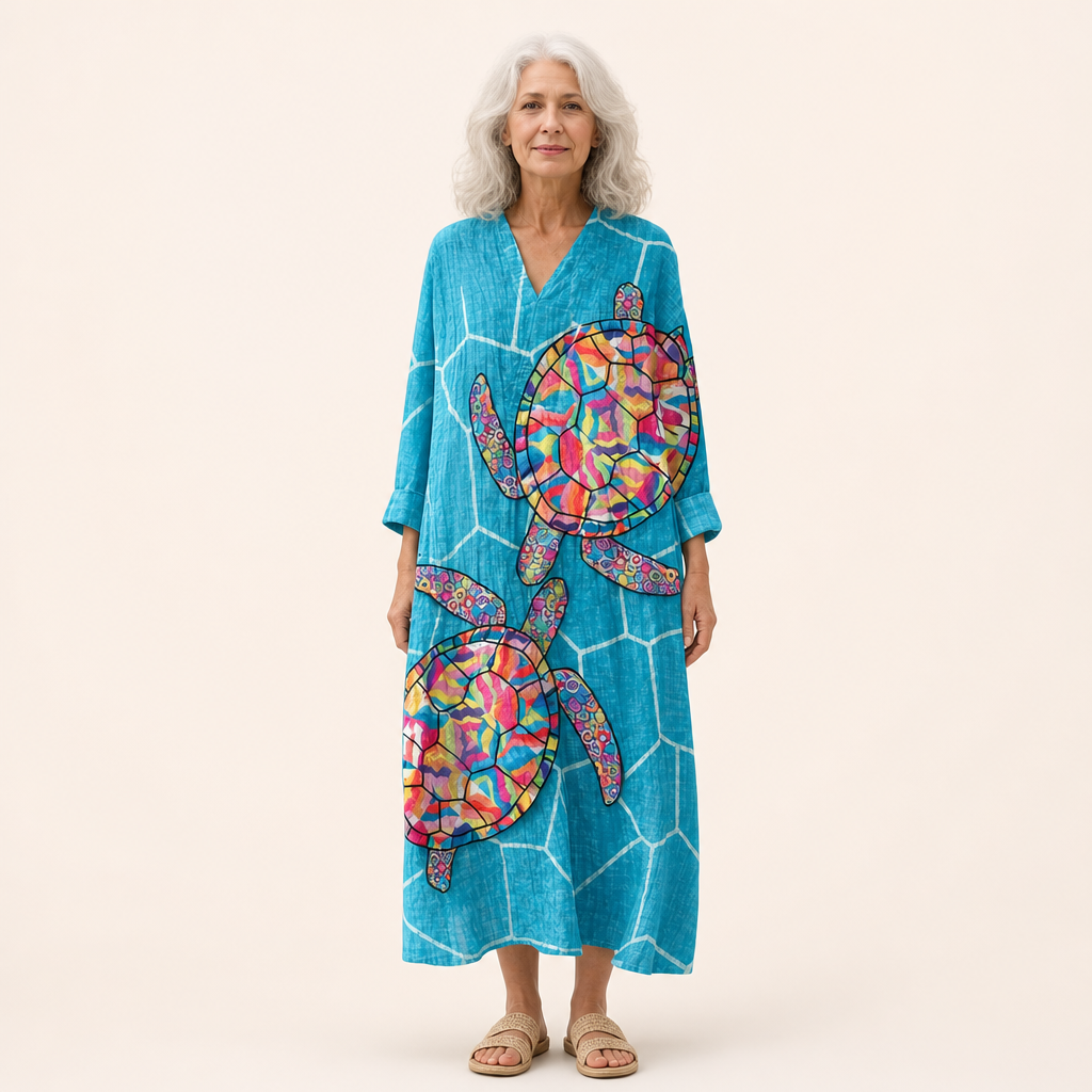 Éloïse - Flatterndes bedrucktes Sommerkleid