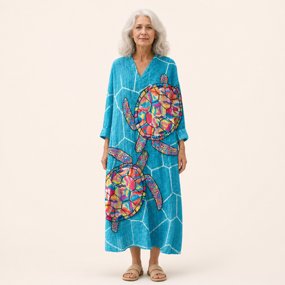 Éloïse - Flatterndes bedrucktes Sommerkleid