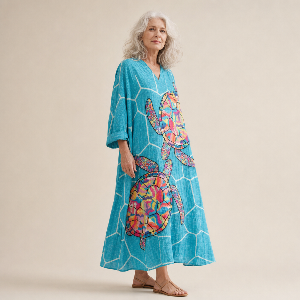 Éloïse - Flatterndes bedrucktes Sommerkleid