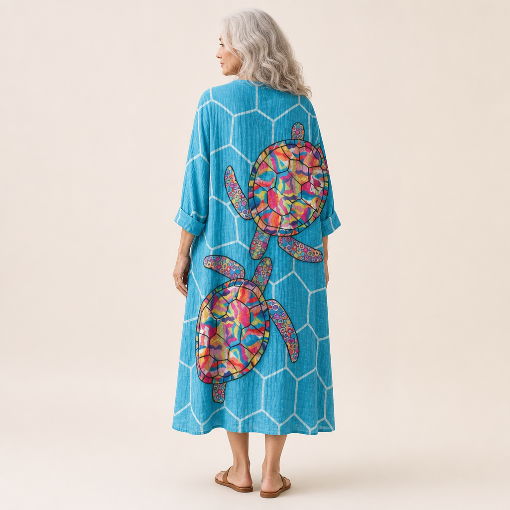 Éloïse - Flatterndes bedrucktes Sommerkleid