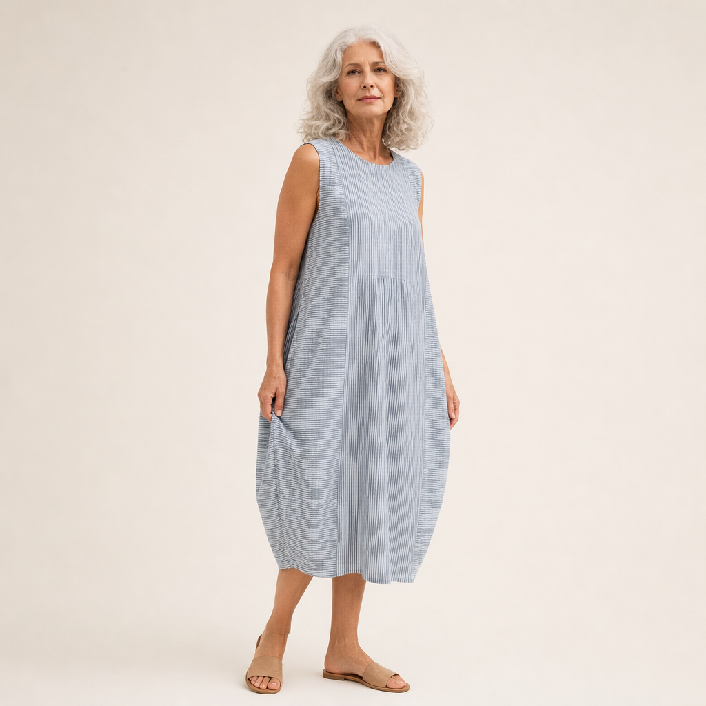 Enza - Bequemes Sommerkleid ohne Ärmel