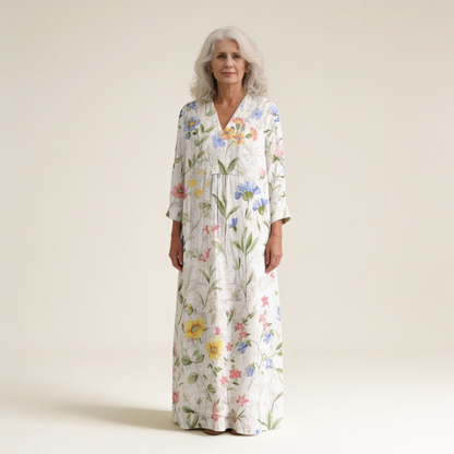 Eva - Flatterndes bedrucktes Sommerkleid