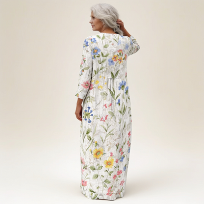 Eva - Flatterndes bedrucktes Sommerkleid