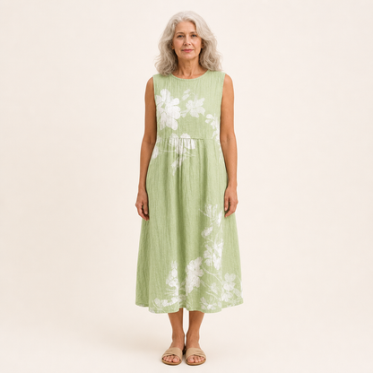 Ewa - Bequemes Sommerkleid ohne Ärmel
