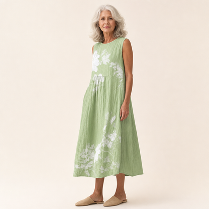 Ewa - Bequemes Sommerkleid ohne Ärmel