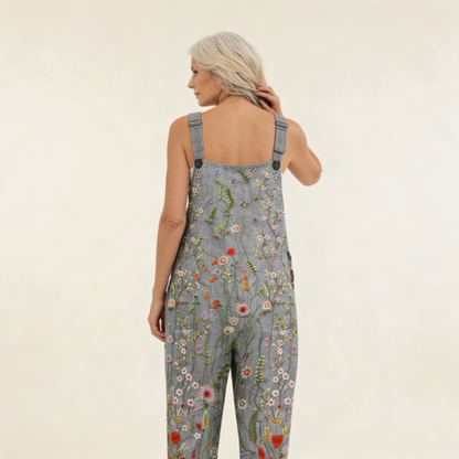 Henni | Latzhose mit strahlenden Bohème-Wiesenblumen