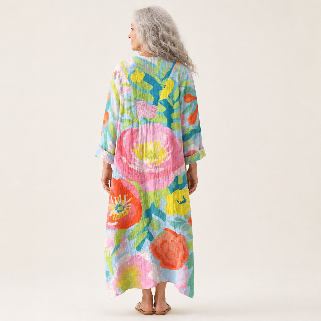 Julie - Flatterndes bedrucktes Sommerkleid