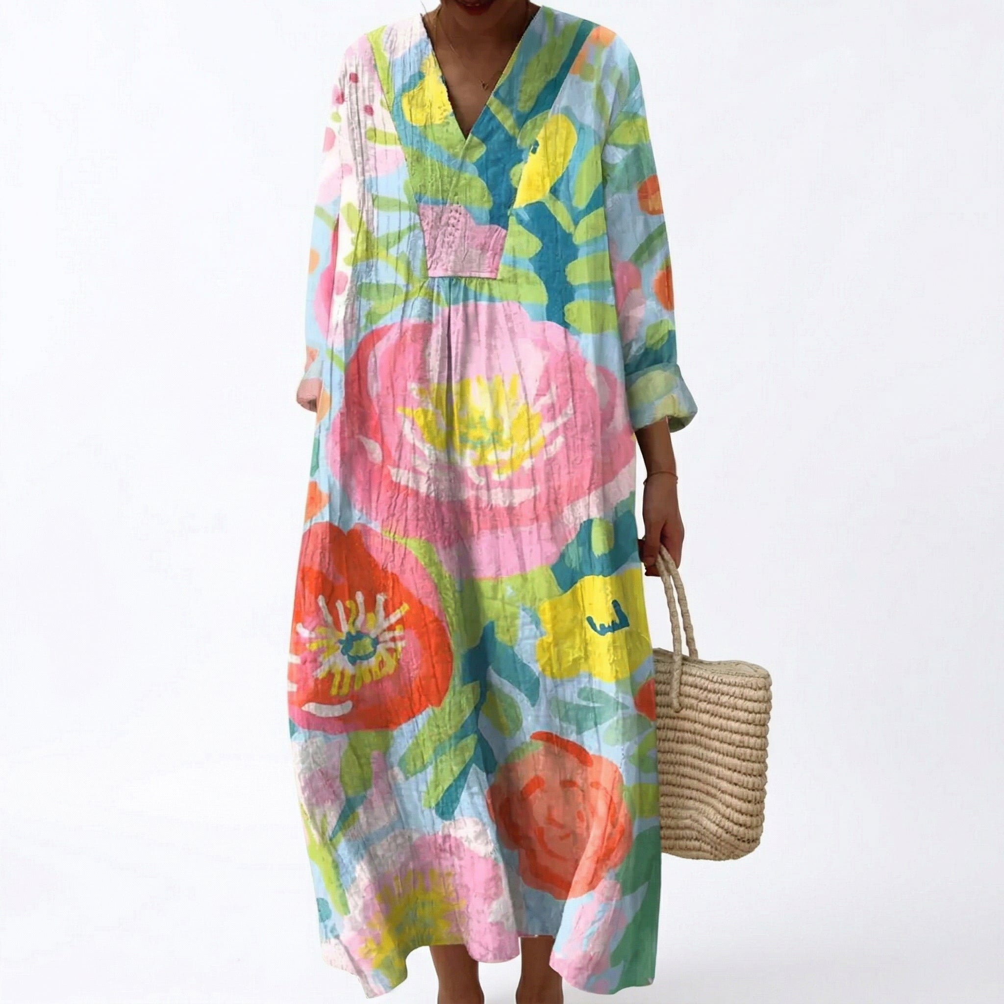 Julie - Flatterndes bedrucktes Sommerkleid