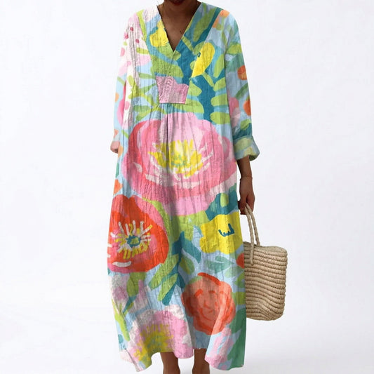 Julie - Flatterndes bedrucktes Sommerkleid