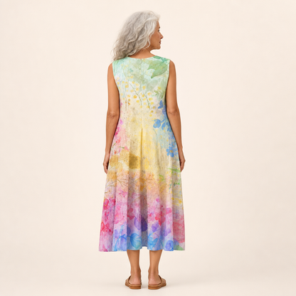 Laurine - Bequemes Sommerkleid ohne Ärmel