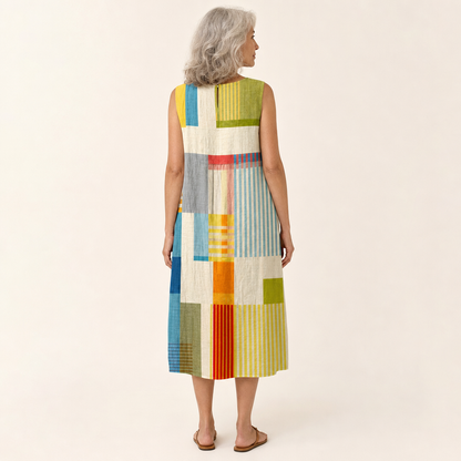 Léa - Bequemes Sommerkleid ohne Ärmel