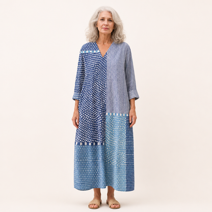 Lou - Flatterndes bedrucktes Sommerkleid