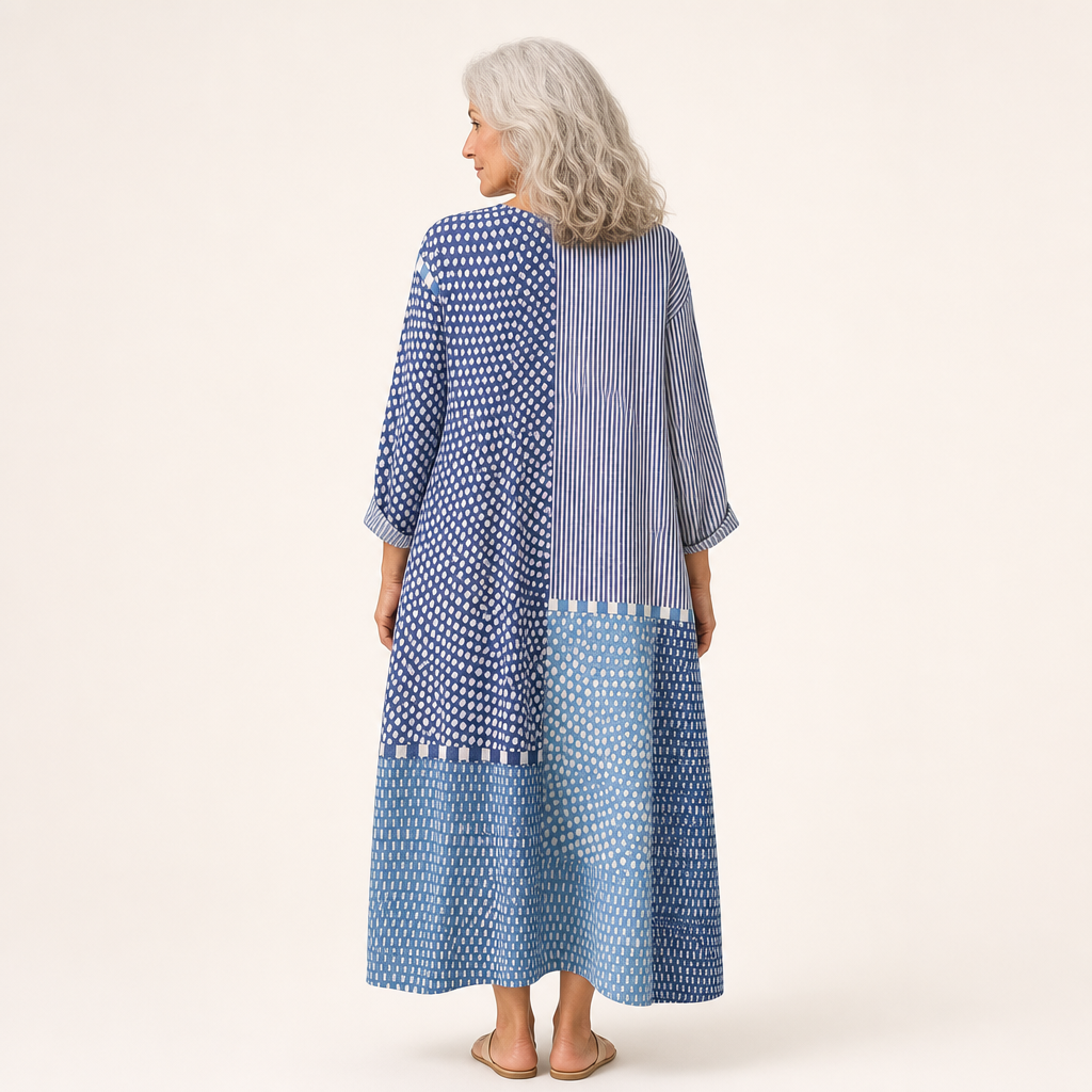 Lou - Flatterndes bedrucktes Sommerkleid