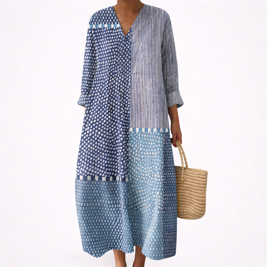 Lou - Flatterndes bedrucktes Sommerkleid