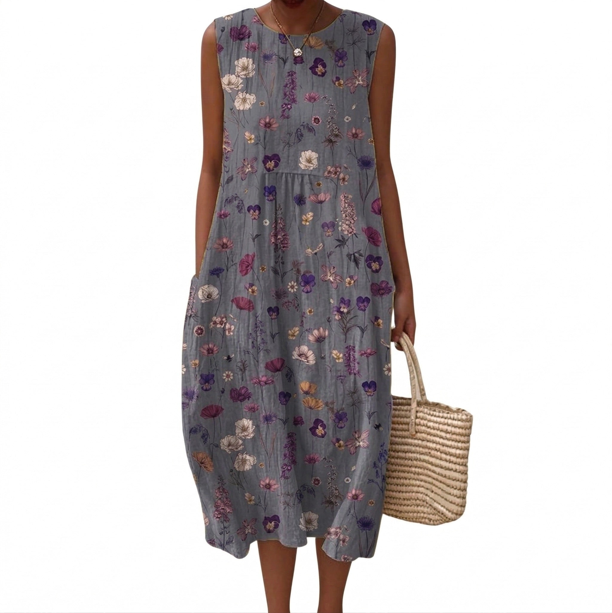 Maëlle - Bequemes Sommerkleid ohne Ärmel