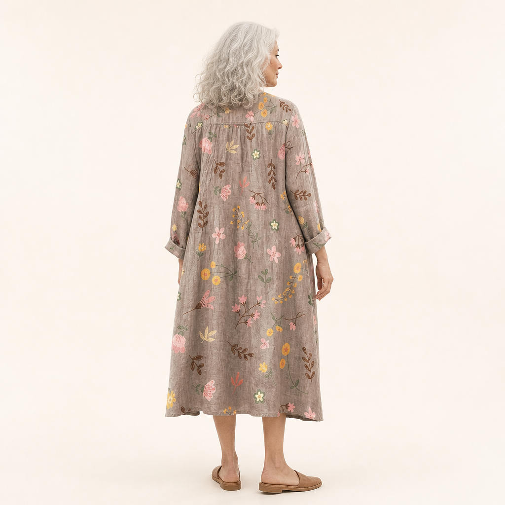 Maëlys - Flatterndes bedrucktes Sommerkleid