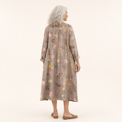 Maëlys - Flatterndes bedrucktes Sommerkleid