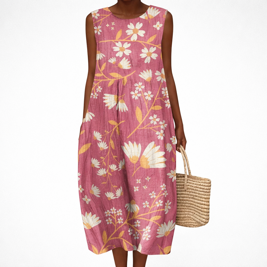 Margaux - Bequemes Sommerkleid ohne Ärmel
