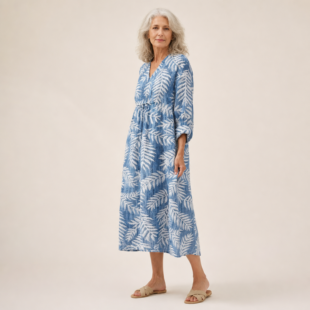 Maude - Flatterndes bedrucktes Sommerkleid