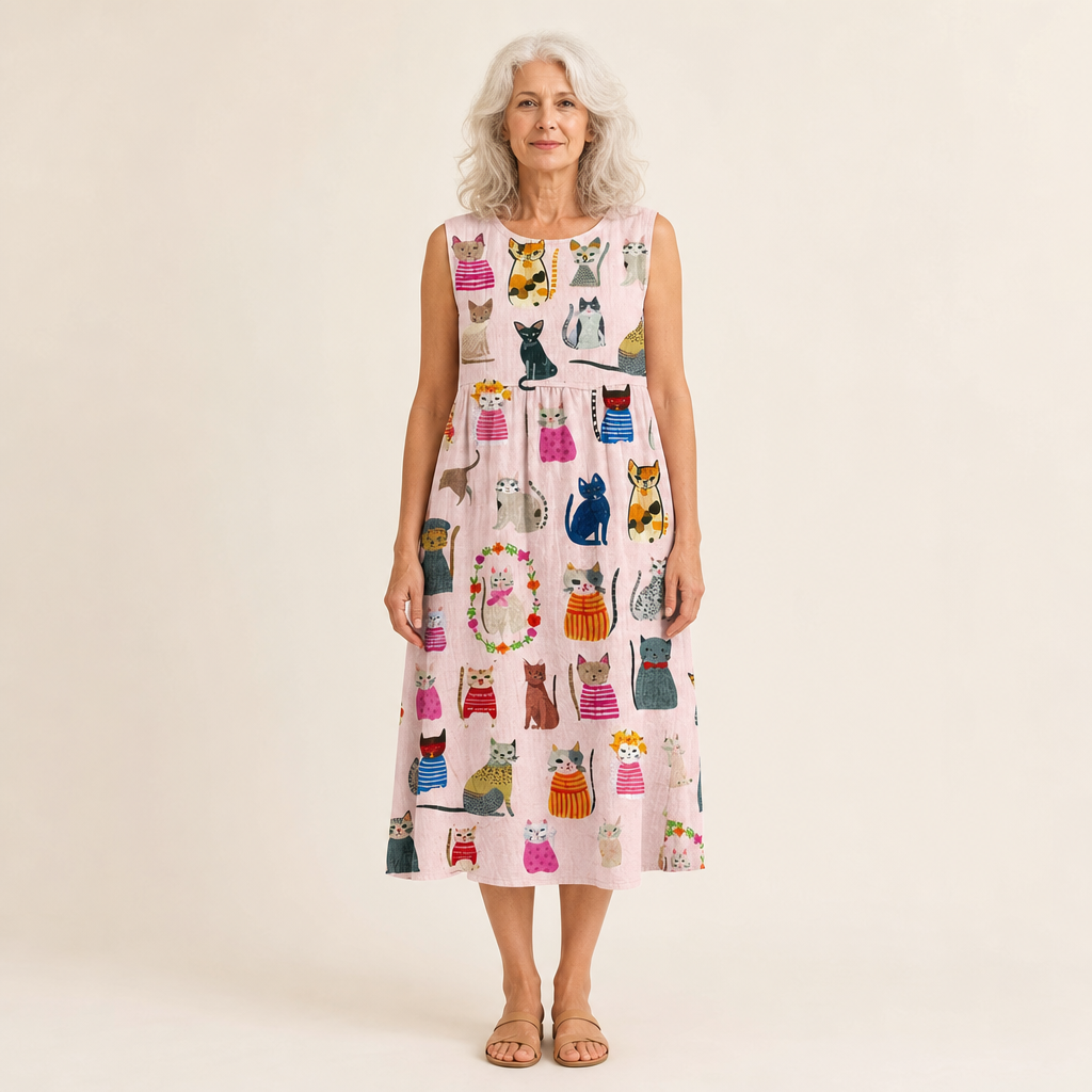 Océane - Bequemes Sommerkleid ohne Ärmel