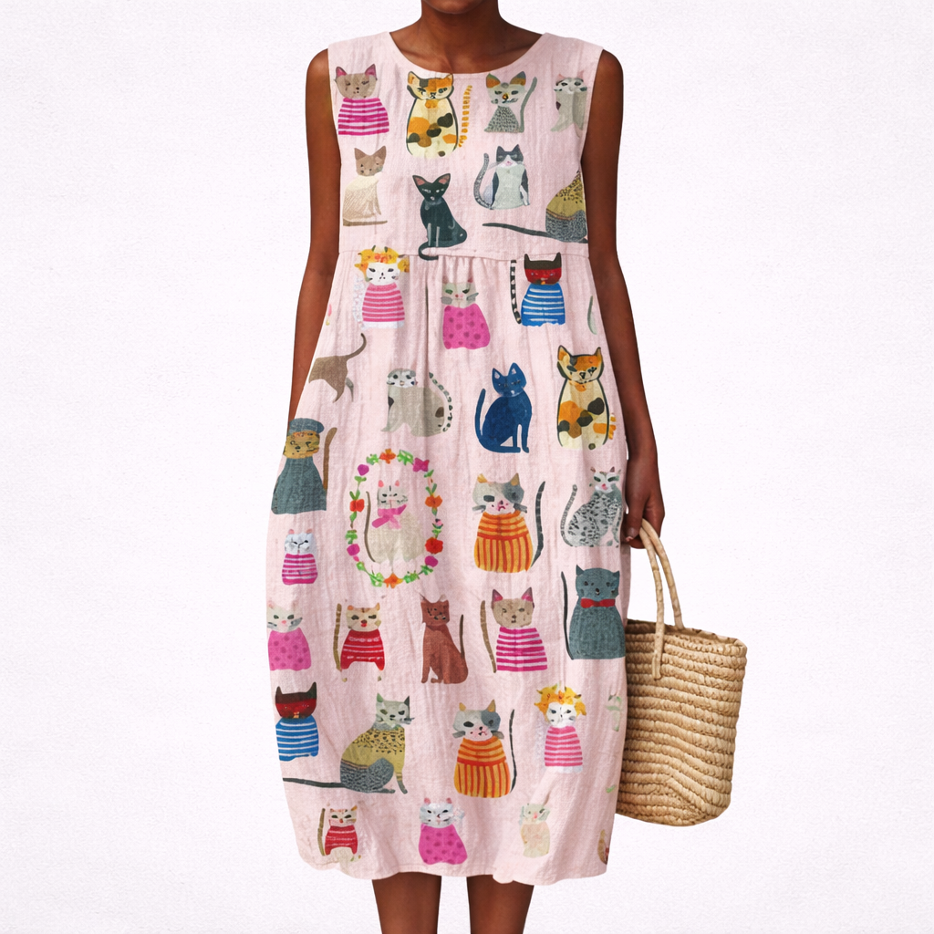 Océane - Bequemes Sommerkleid ohne Ärmel
