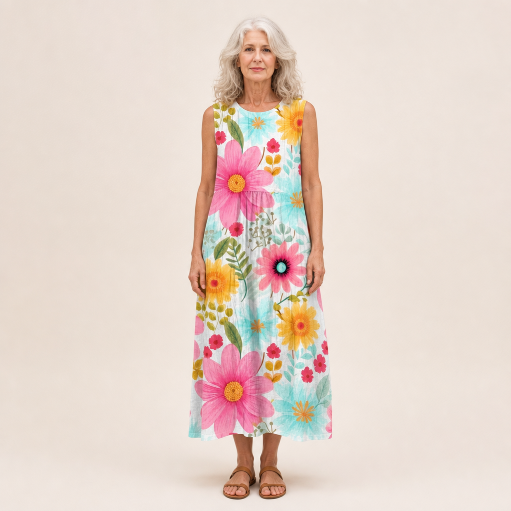 Pia - Fließendes und bequemes Kleid