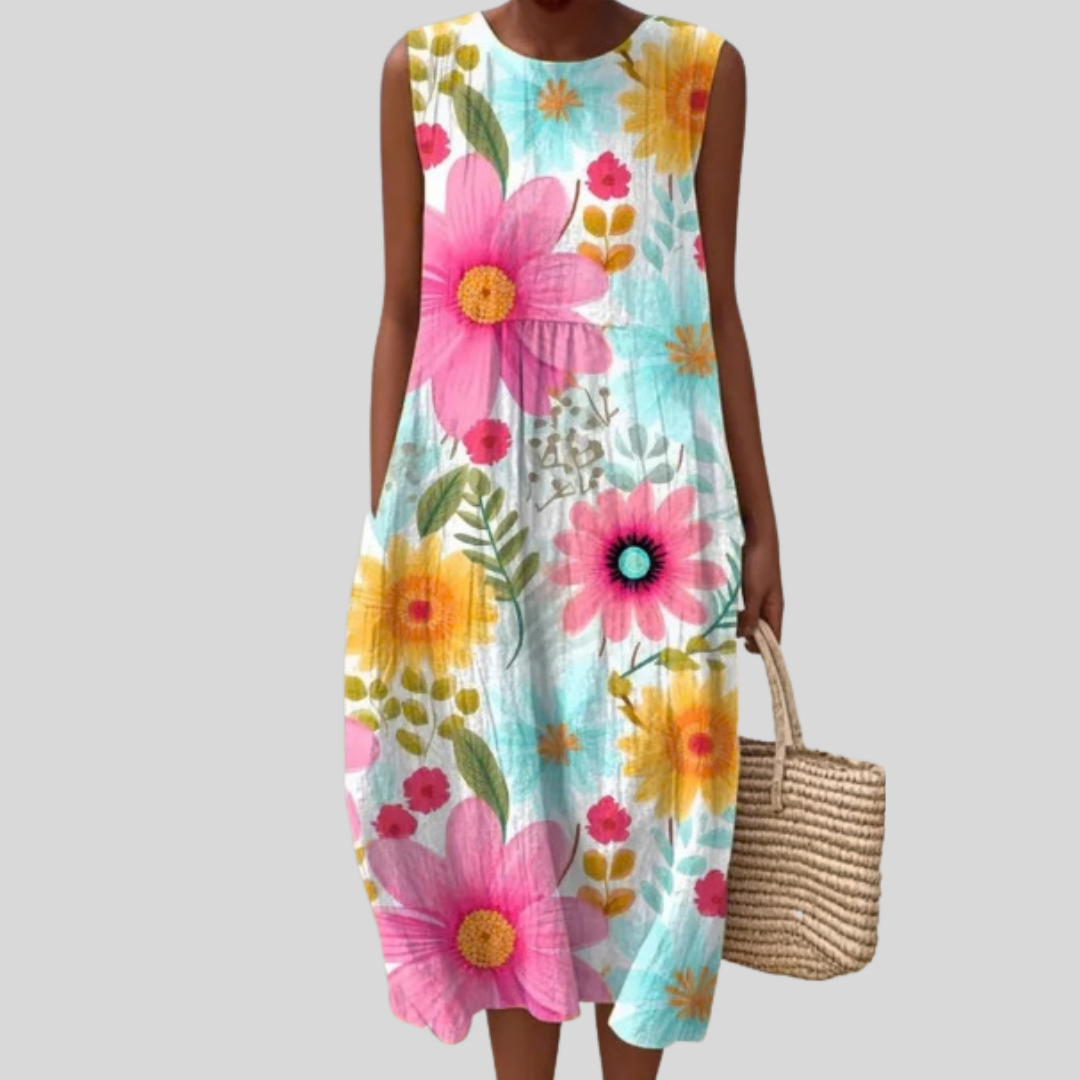 Pia - Fließendes und bequemes Kleid