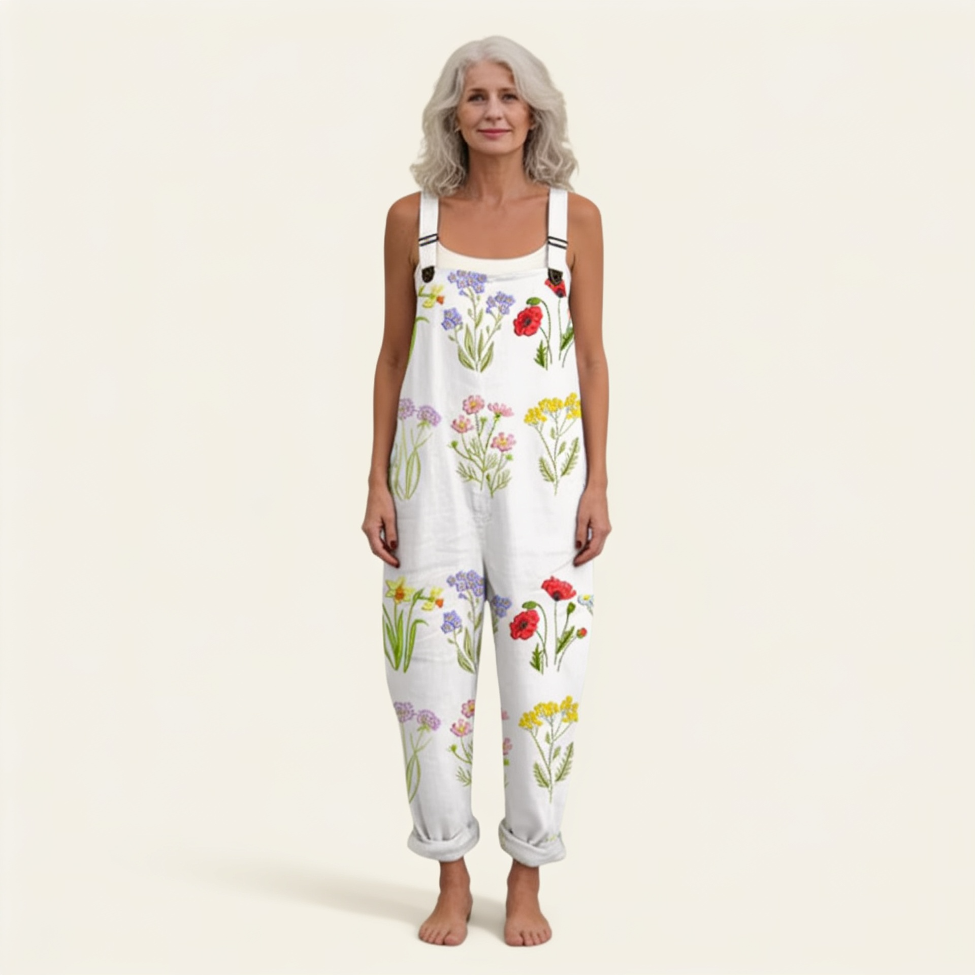 Rebecca | Latzhose mit wilden Bohemian-Blumen