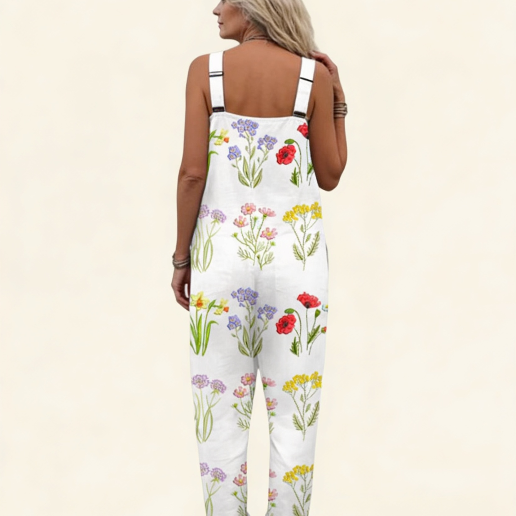 Rebecca | Latzhose mit wilden Bohemian-Blumen