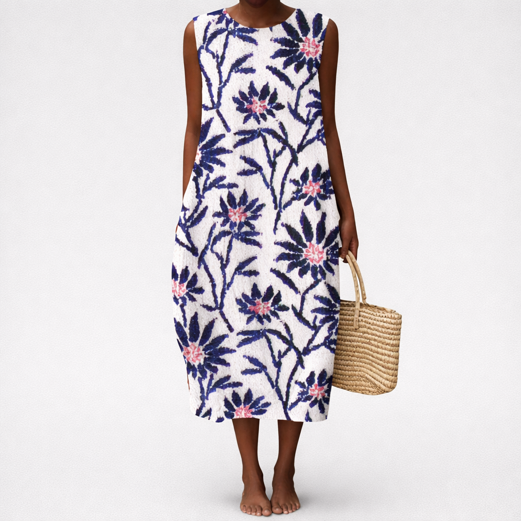 Remie - Bequemes Sommerkleid ohne Ärmel