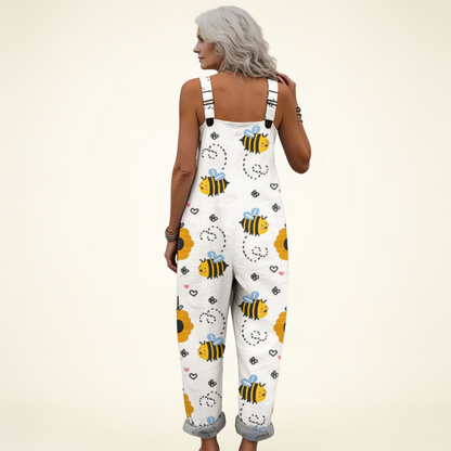Stella | Latzhose mit glänzenden Feldbienen